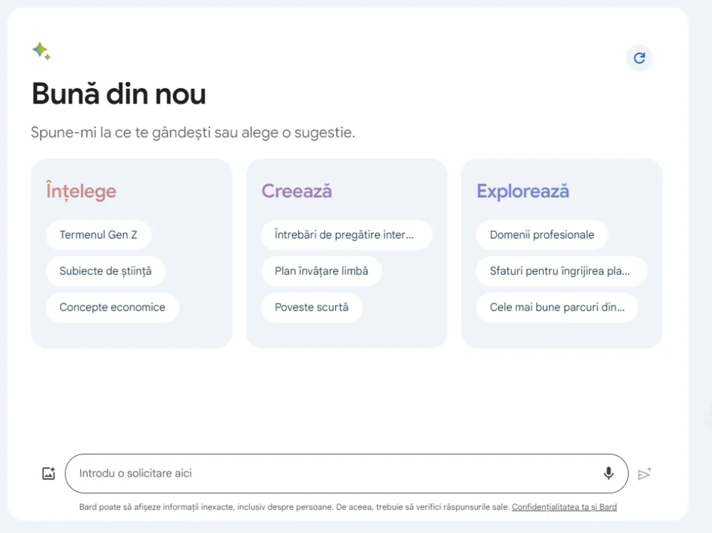 Google Bard Română aplicația de inteligență artificială care răspunde la întrebări